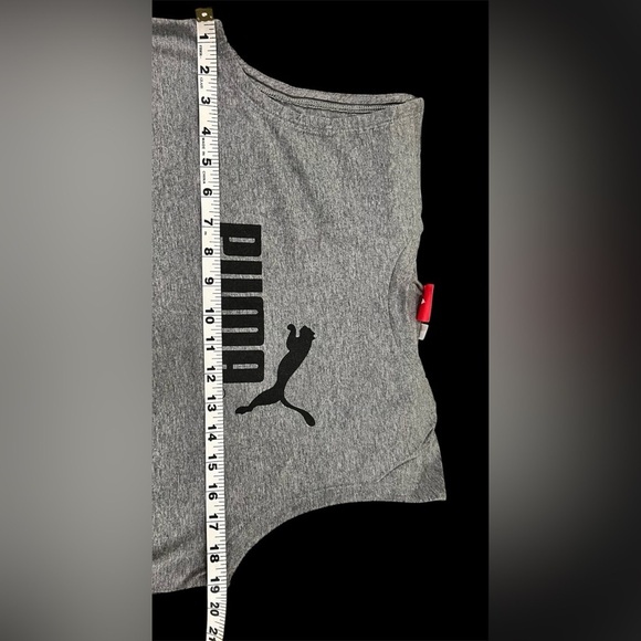 PUMA Men Printed Round Neck Cotton Blend Grey T-Shirt size M - Picture 8 of 8